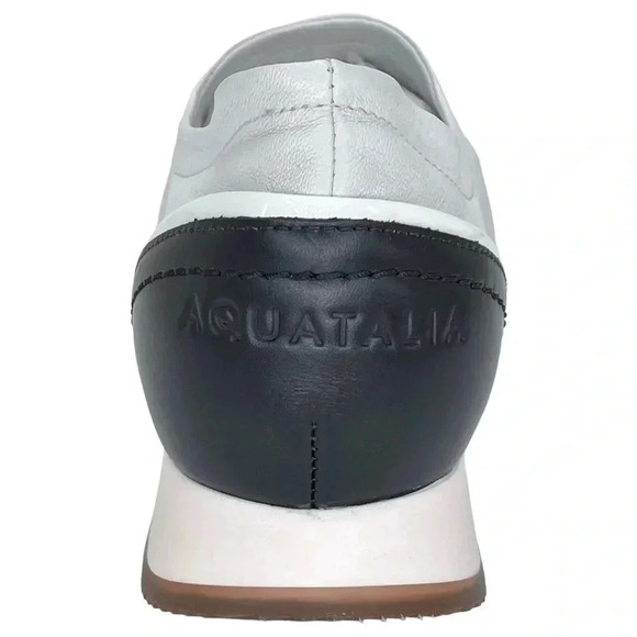 Aquatalia Daelyn Nappa Leather Slip On Hidden Heel Womens Sneakers Size 7.5M - Picture 4 of 12